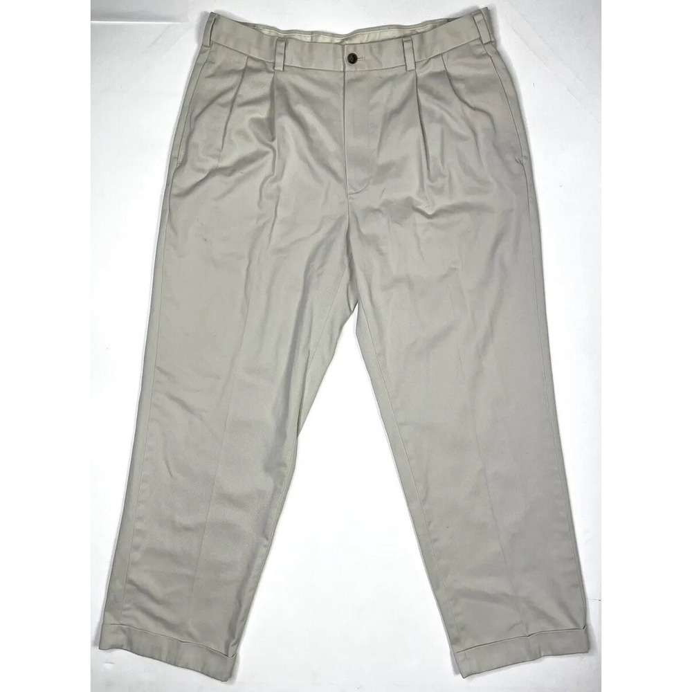 Brooks Brothers 346 Pants Mens 35 X 30 Beige Advantage Chino Elliot